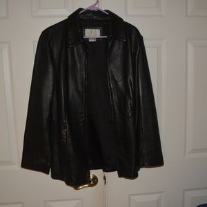Nine West Black Leather Jacket
